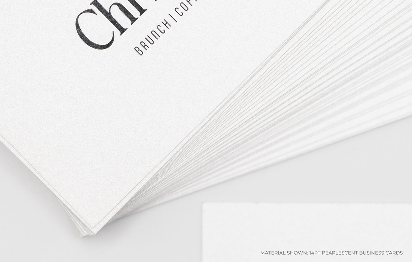 Pearlescent Business Cards