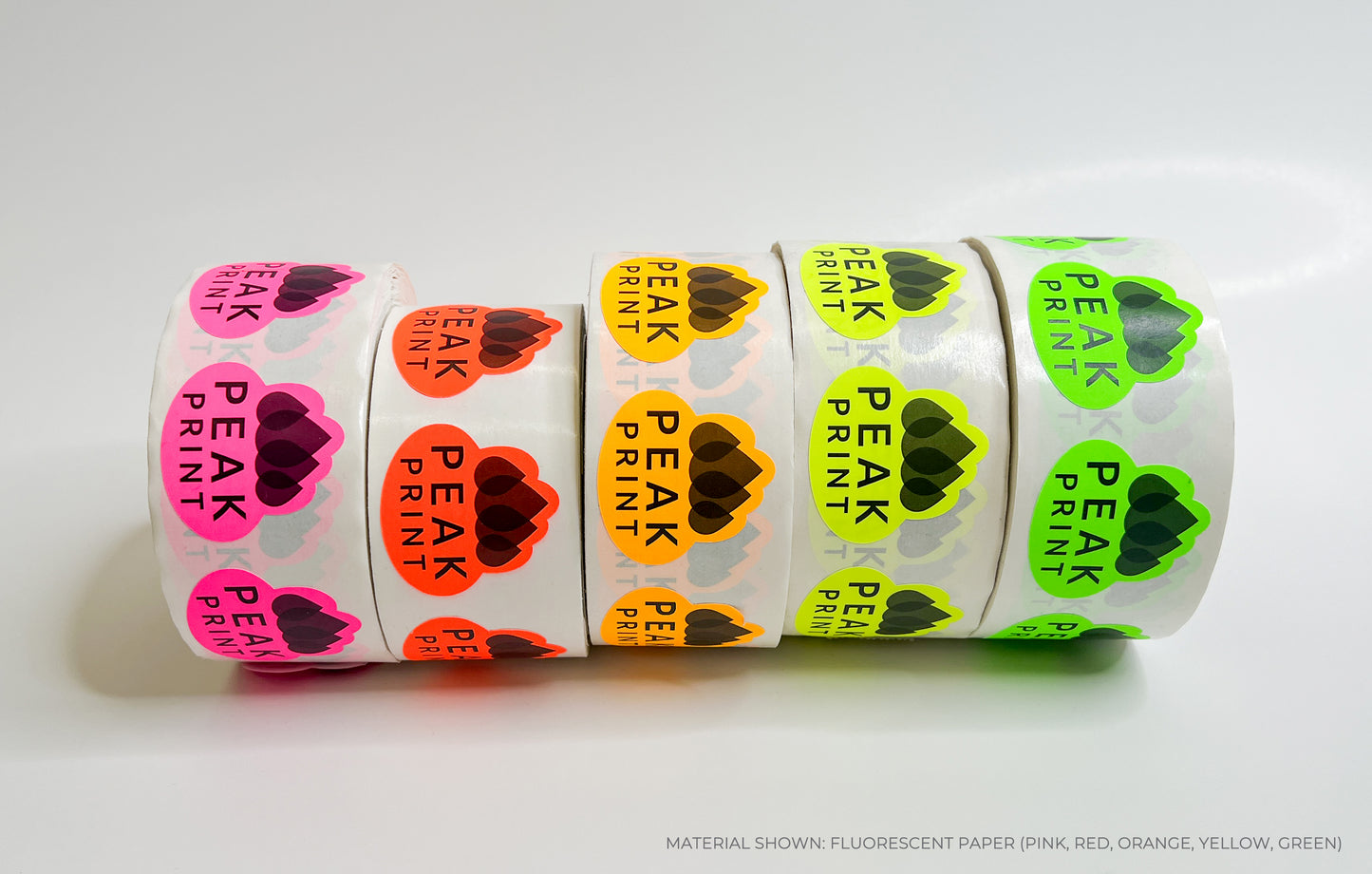 Fluorescent Roll Labels