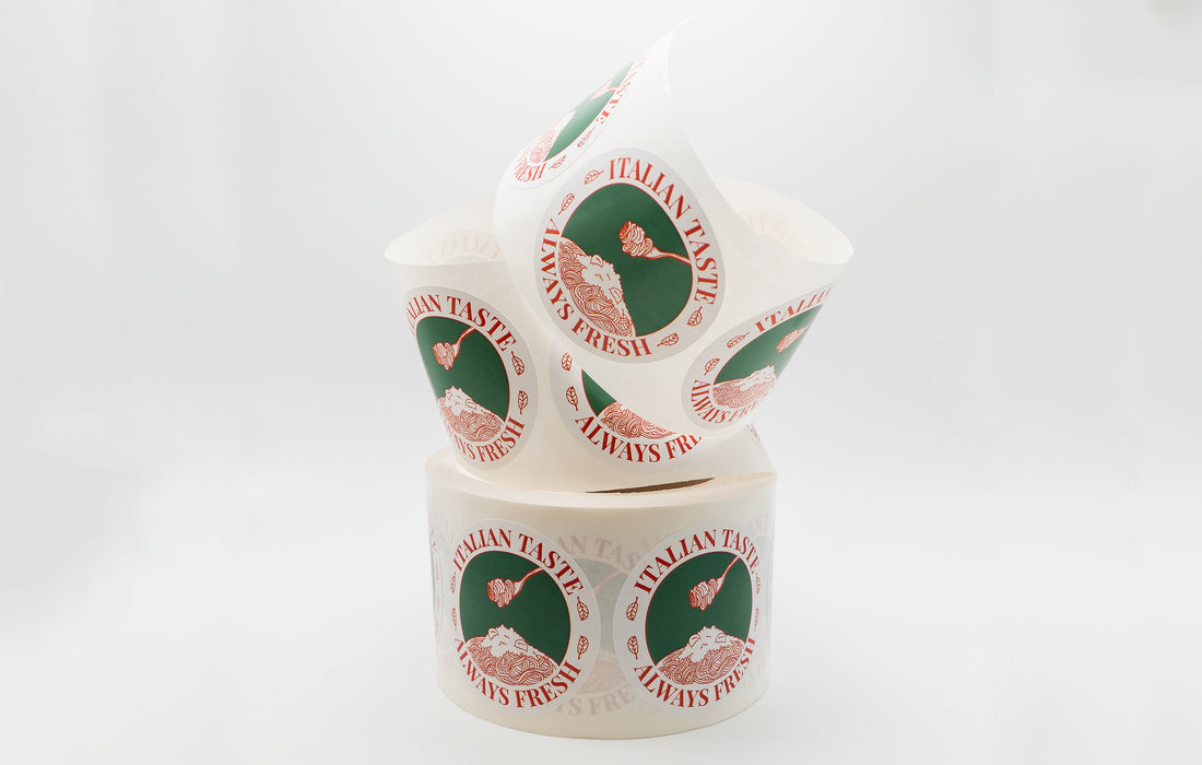 Custom printed roll labels