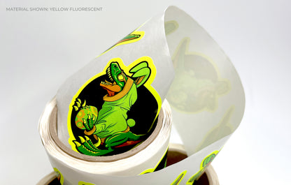 Fluorescent Roll Labels