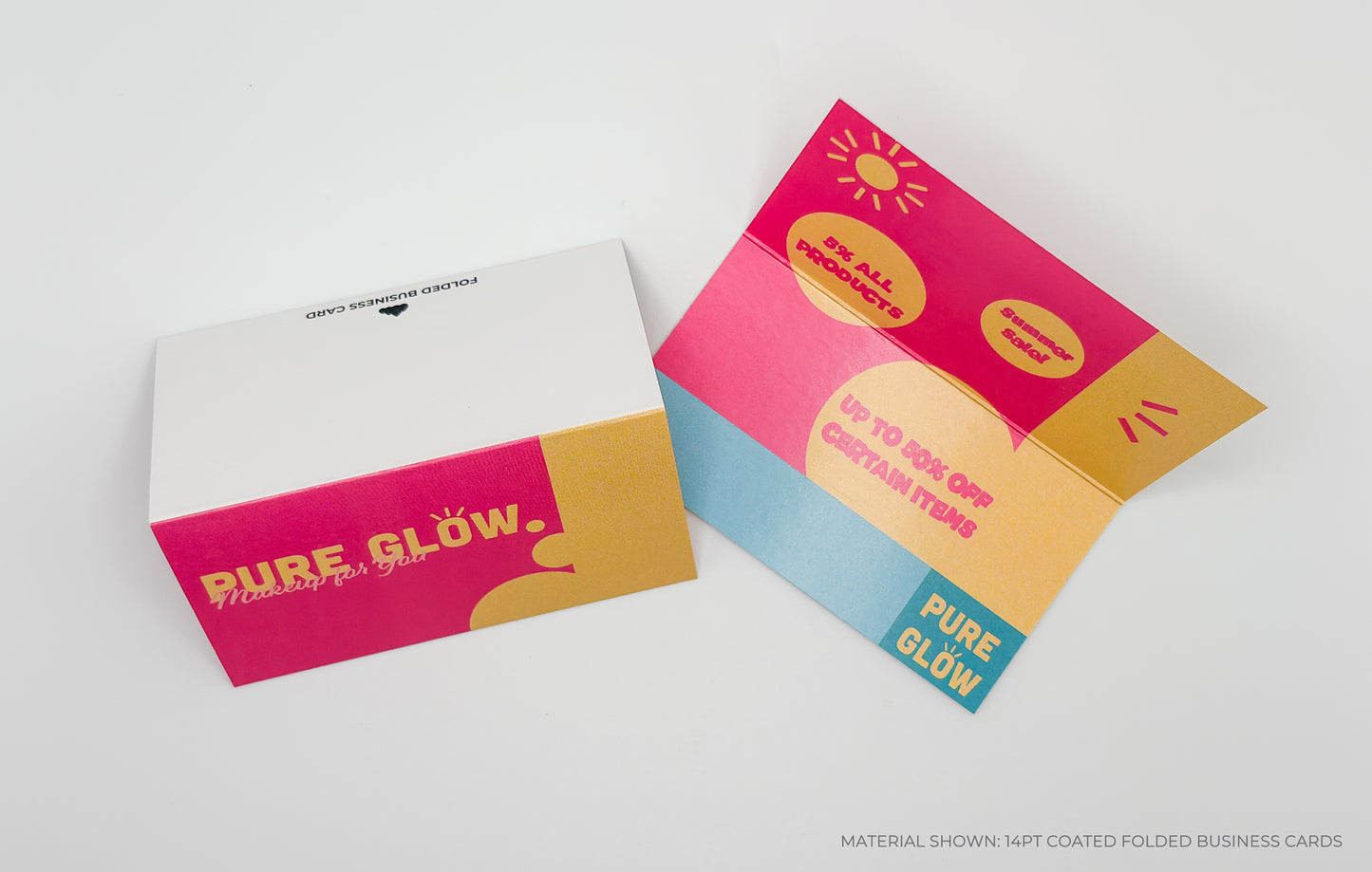 Folded Business Cards