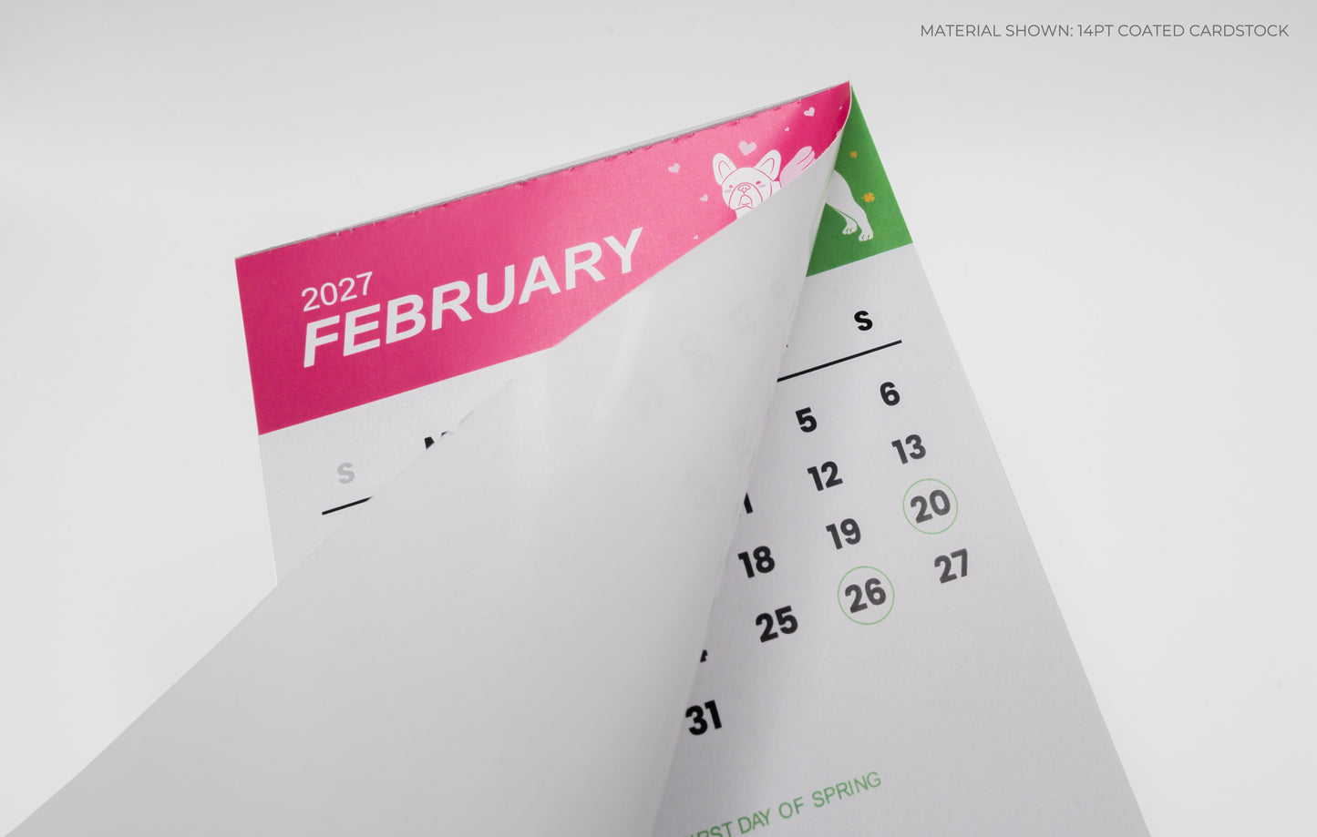 Magnetic Monthly Calendar Pads
