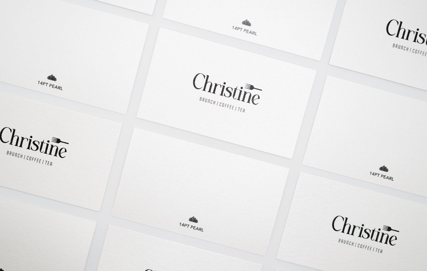 Pearlescent Business Cards