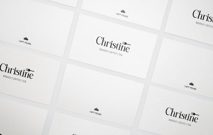 Pearlescent Business Cards