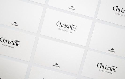 Pearlescent Business Cards