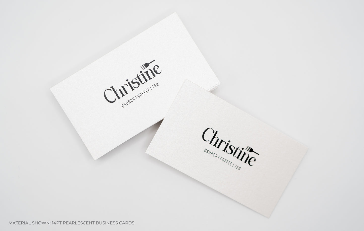 Pearlescent Business Cards