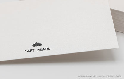 Pearlescent Business Cards