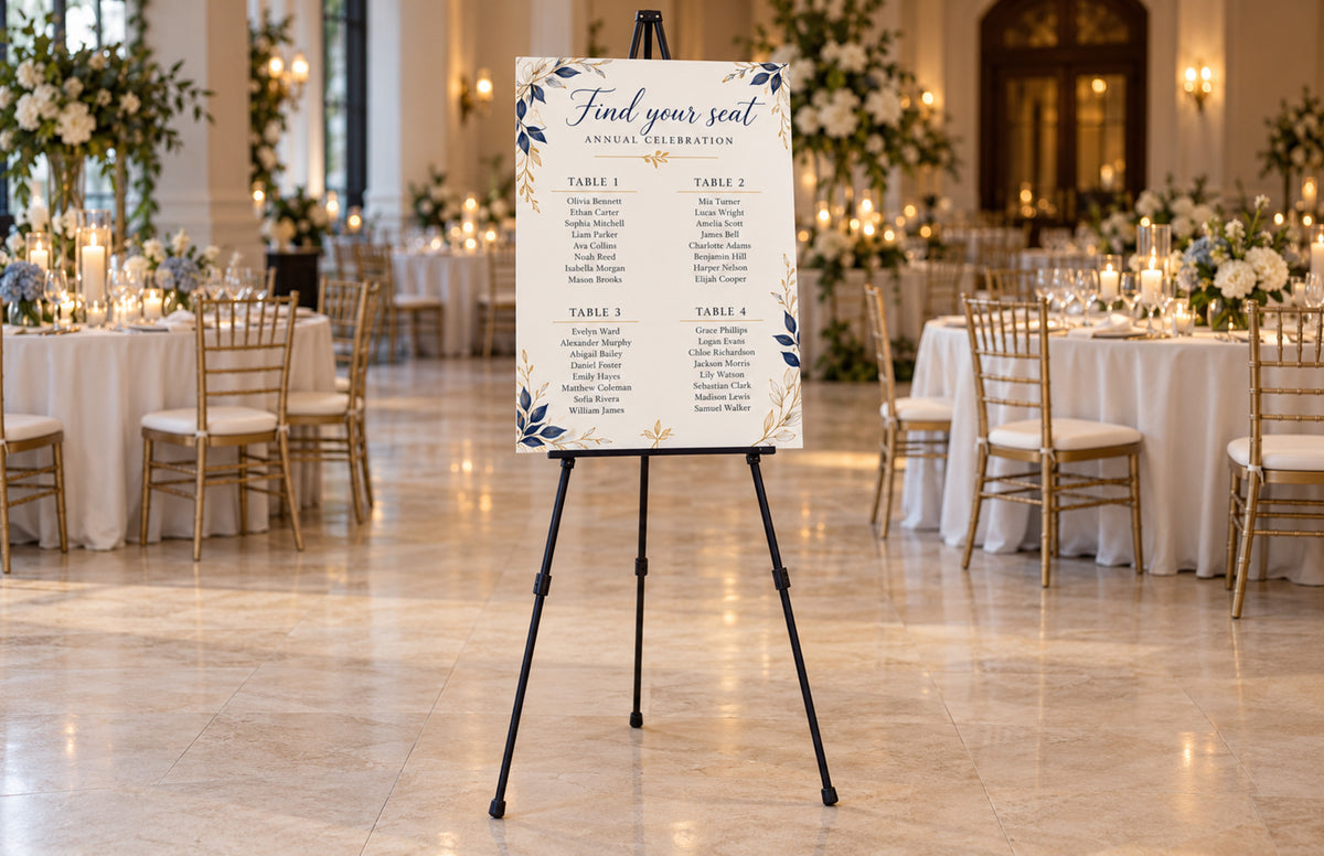 4mm foam board event seating chart