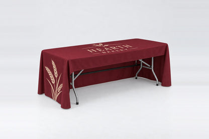 Regular 3-sided table cover open at the back