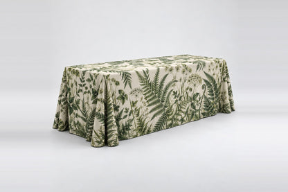 Regular 4-sided table cover with an all-over print