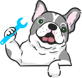 Image of company mascot Walter holding a construction tool